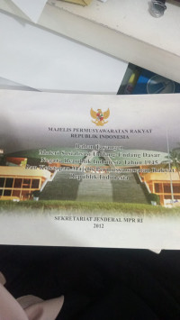 MAJELIS PERMUSYAWARATAN RAKYAT REPUBLIK INDONESIA