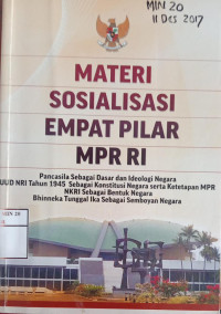 Materi Sosialisasi Empat Pilar MPR RI