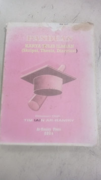 PAnduan Karya Tulis Ilmiah (Skripsi, Thesis, Disertasi)