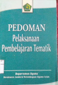 Pedoman Pelaksanaan Pembelajaran Tematik