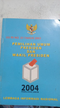 Pemilihan Umum Presiden dan Wakil Presiden