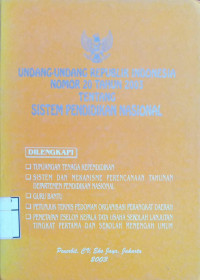 Undang-undang Republik Indonesia Nomor 20 Tahun 2003.....